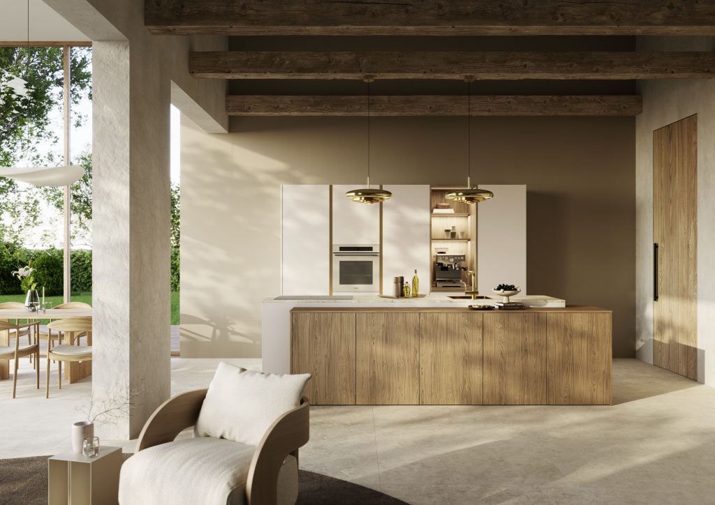 Moderne Küche Holz-Mallorca